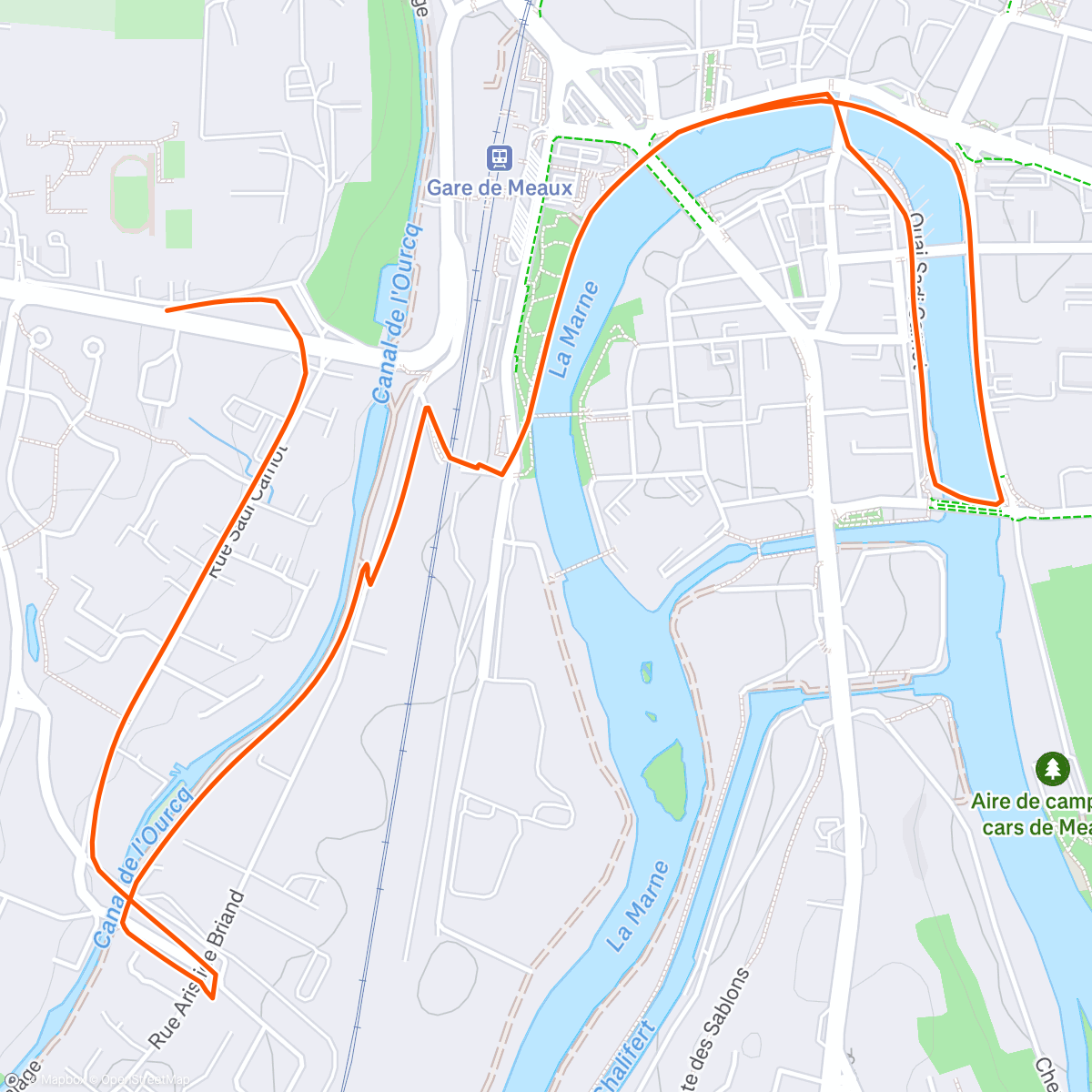 Map of the activity, Ça doit  être scientifique: basses températures = cardio bas (ce qui me réjouis). 😁