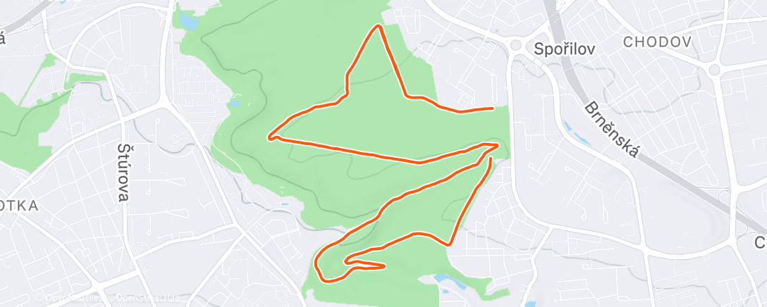 Map of the activity, Jogg