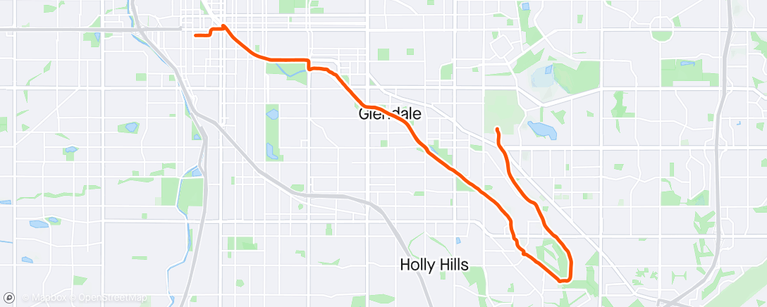 Map of the activity, Cherry creek trail 🍒