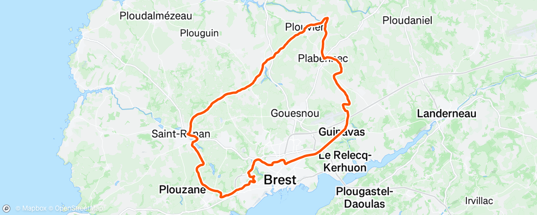 Map of the activity, Sortie vélo dans l'après-midi