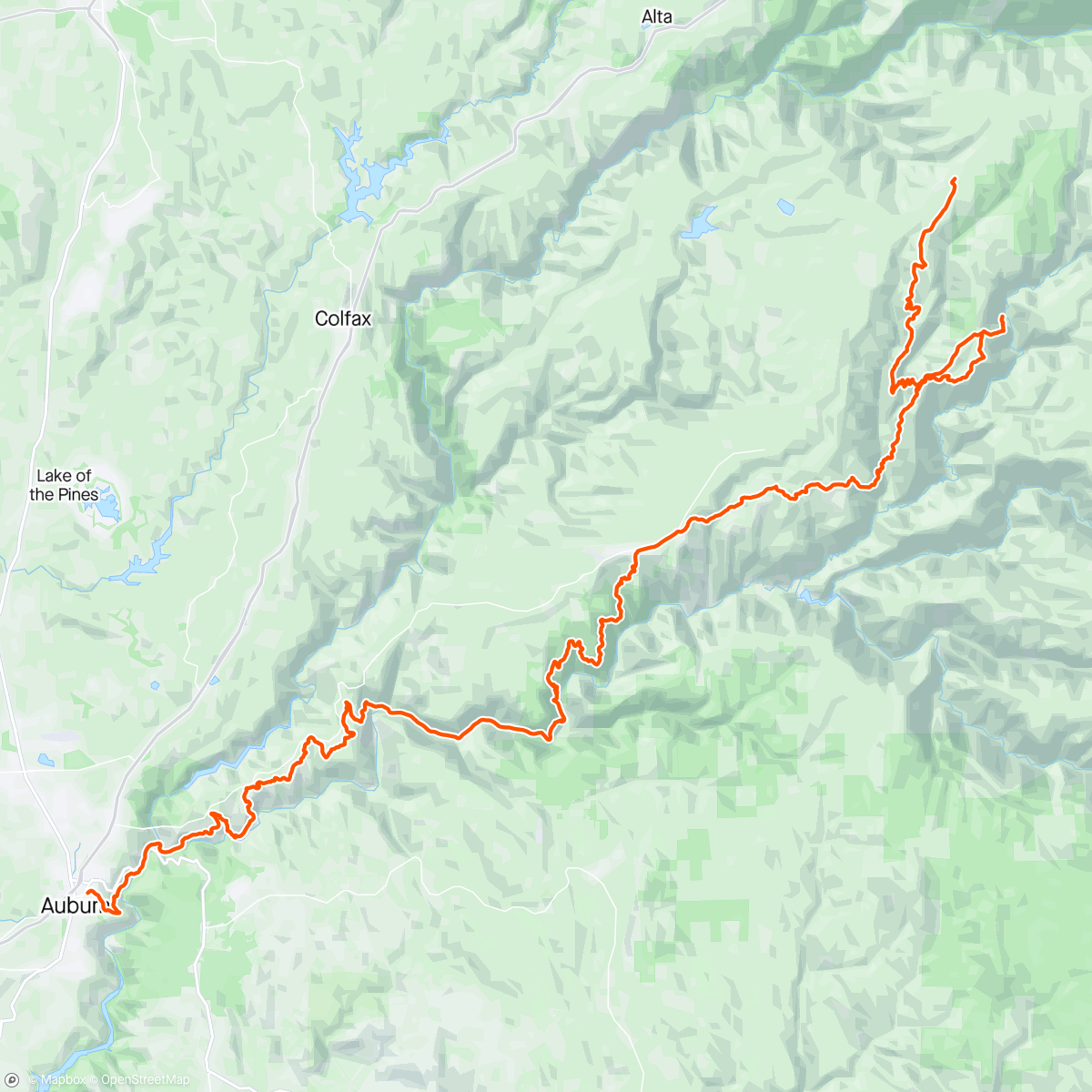Map of the activity, Canyons 100k 🥈