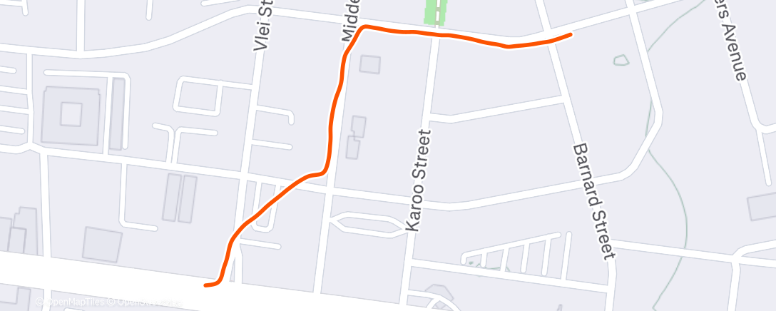 Map of the activity, Afternoon Walk