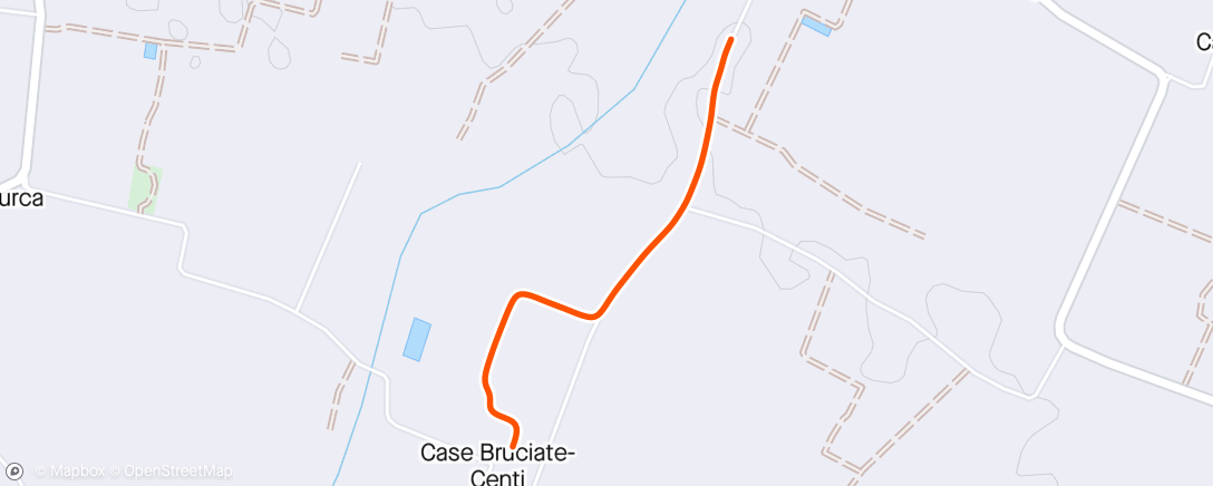 Mapa de la actividad, Camminata serale