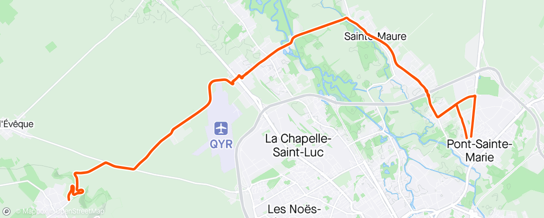 アクティビティ「Vélo dans l'après-midi」の地図
