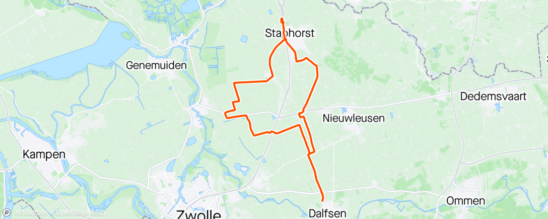 Map of the activity, Rondje (ZAC) Staphorst