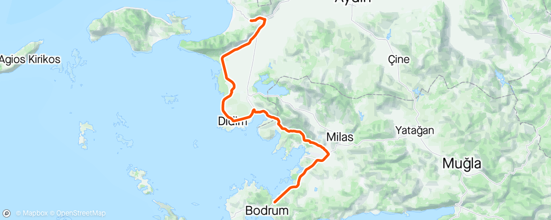 Mapa de la actividad (Turchia 5 - anche oggi 30km meno 😂)