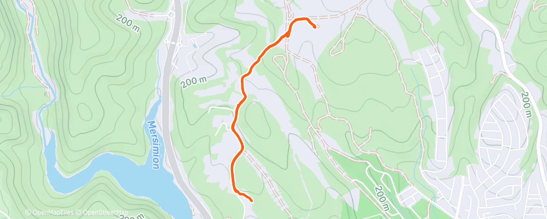 Map of the activity, Afternoon Mountain Bike Ride