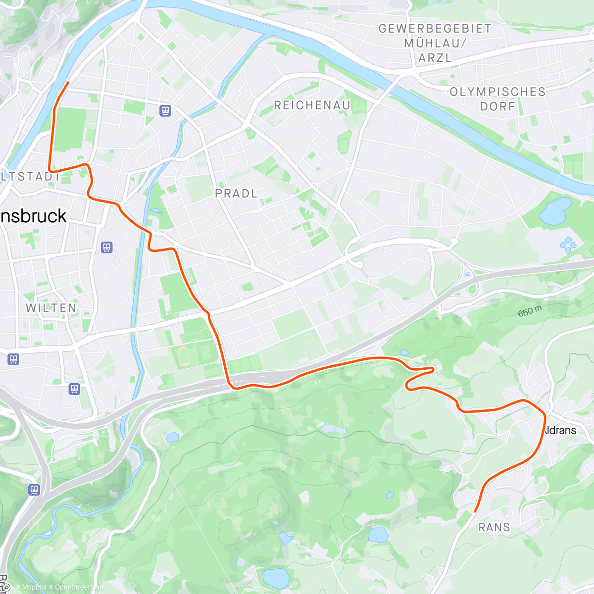 Map of the activity, Zwift - 5. Wide Awake in Innsbruck