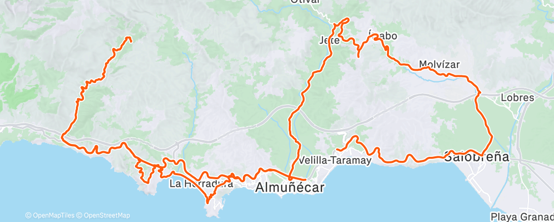 Map of the activity, Morning Ride