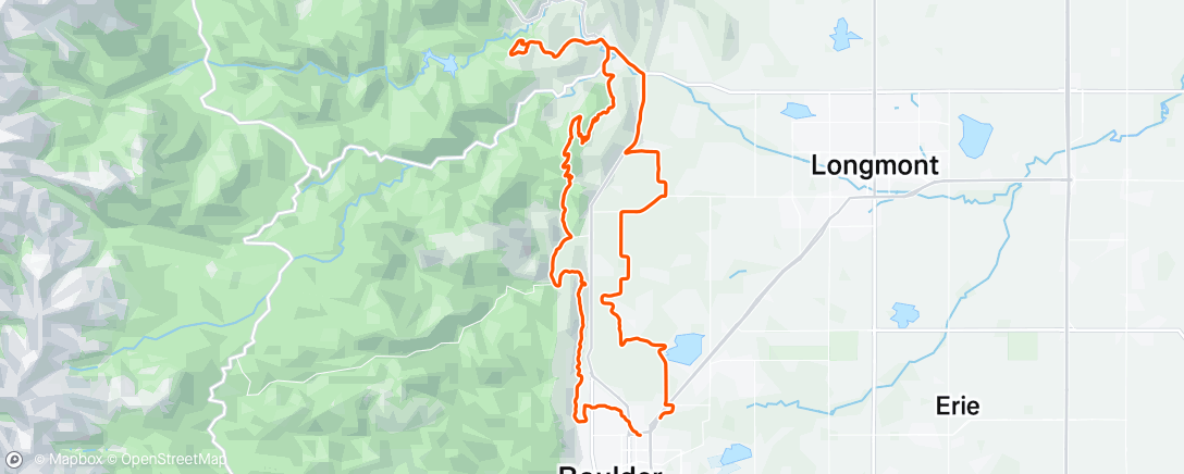 Mapa da atividade, Cycling