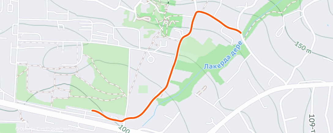 Карта физической активности (Afternoon Walk)