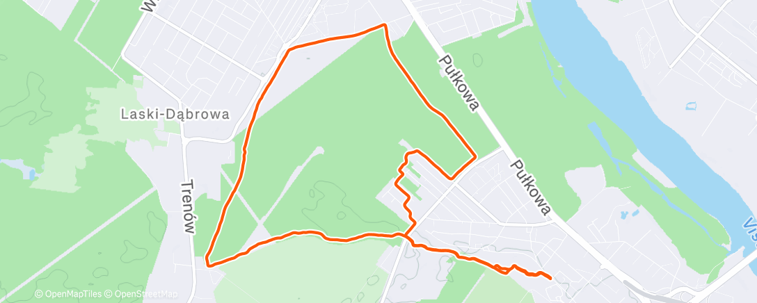 Map of the activity, Wigilijny spacer z psami