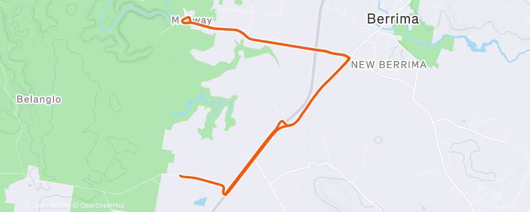 Map of the activity, Morning Ride