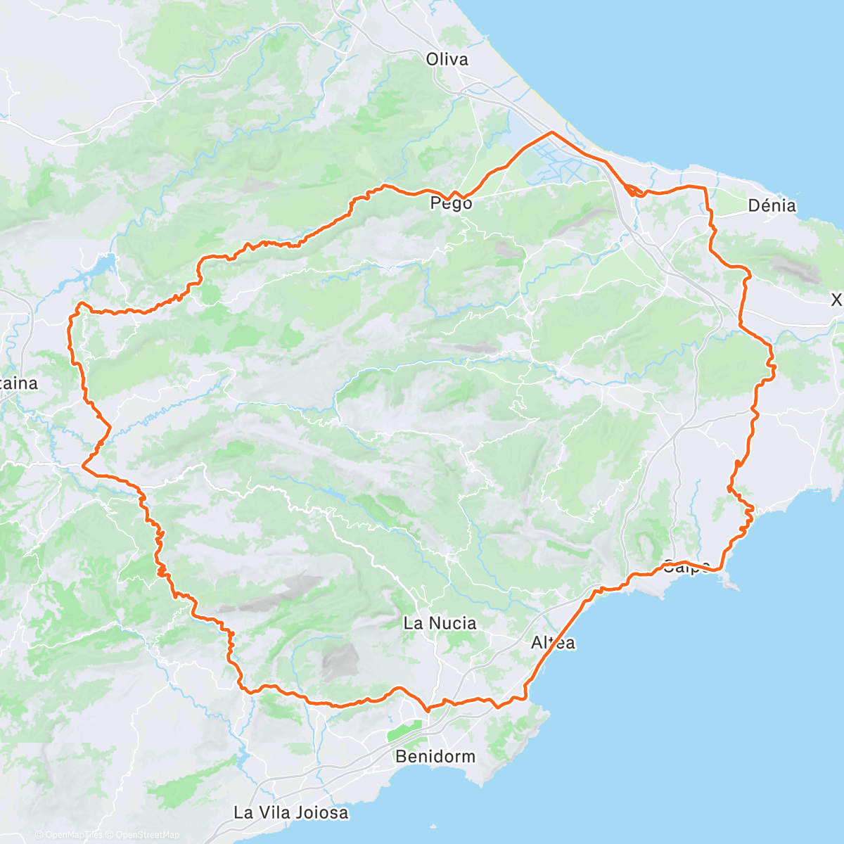 Карта физической активности (Sortie vélo le matin)