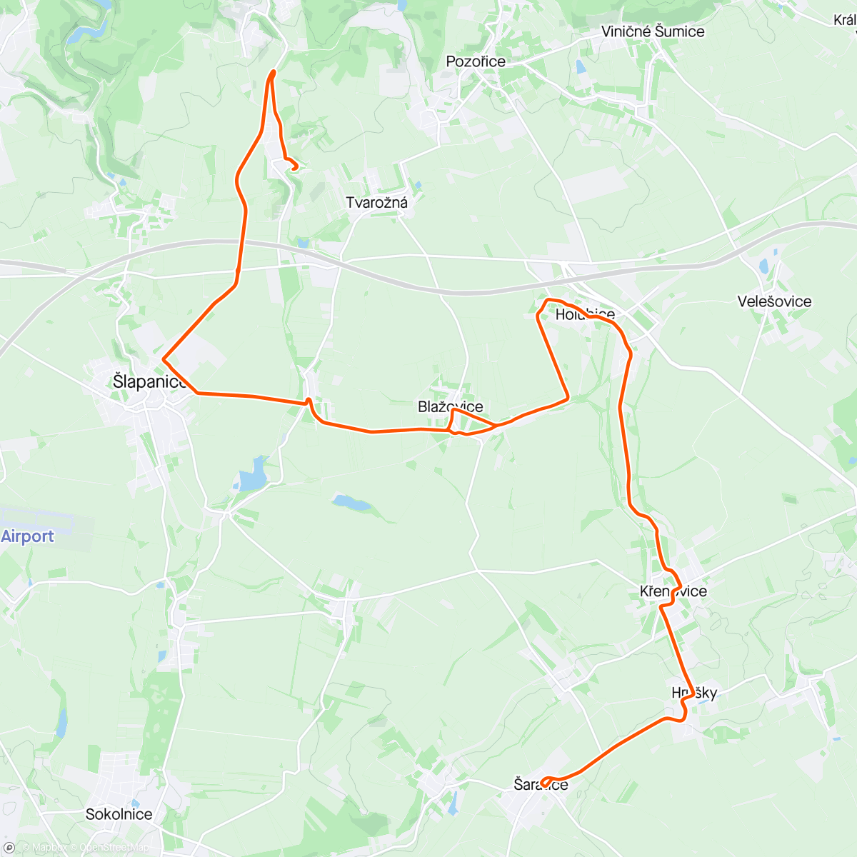 Map of the activity, Road 44