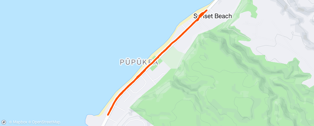 Map of the activity, Morning Run