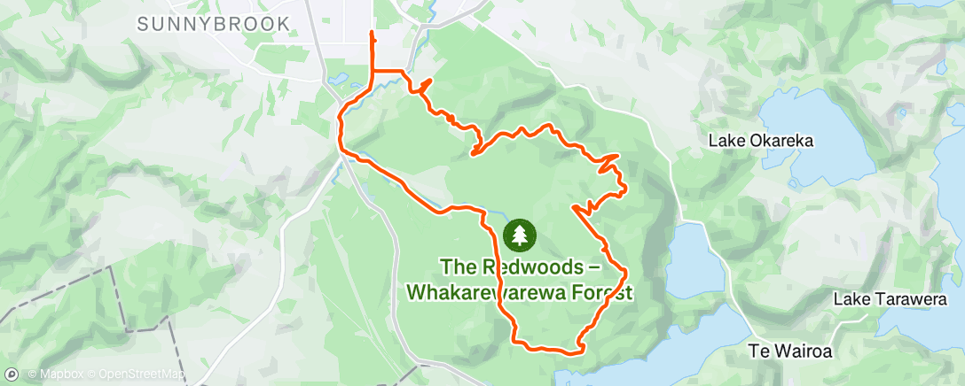 Map of the activity, Morning Mountain Bike Ride