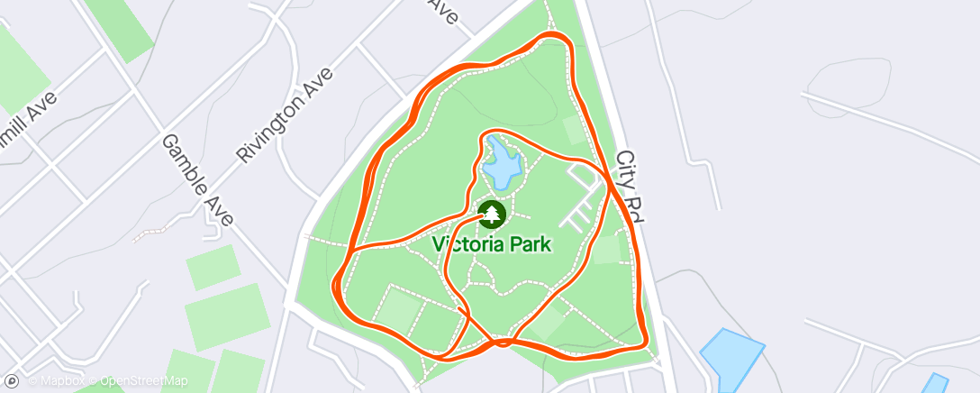 Map of the activity, St Helens Park Run