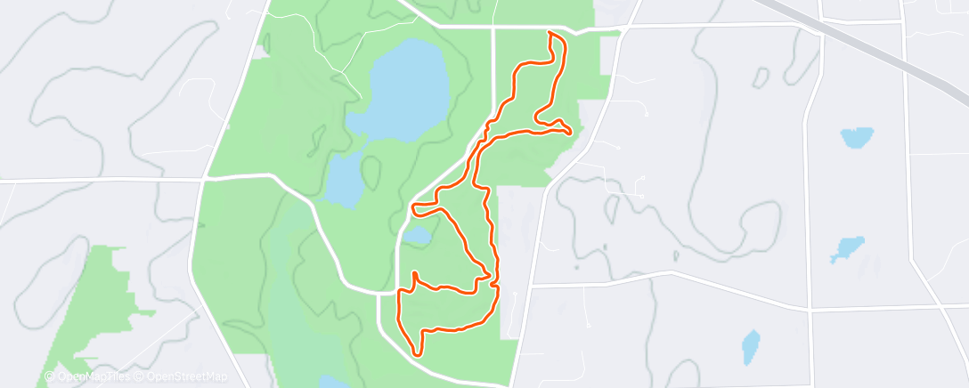 Map of the activity, Morning Run