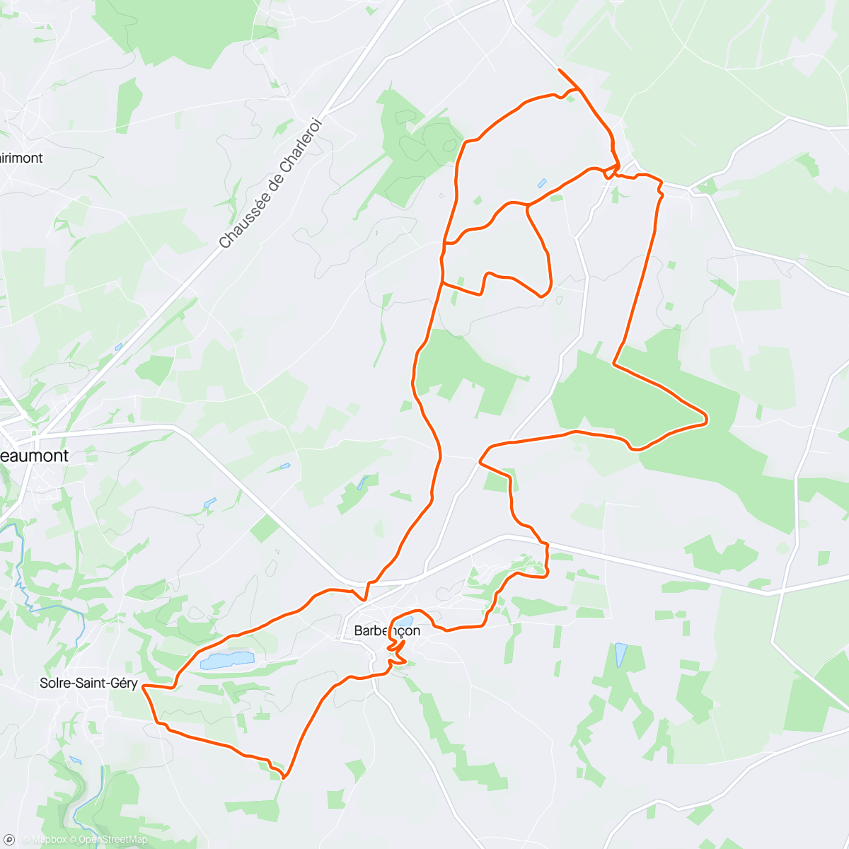 Map of the activity, Rando La Clermontoise.