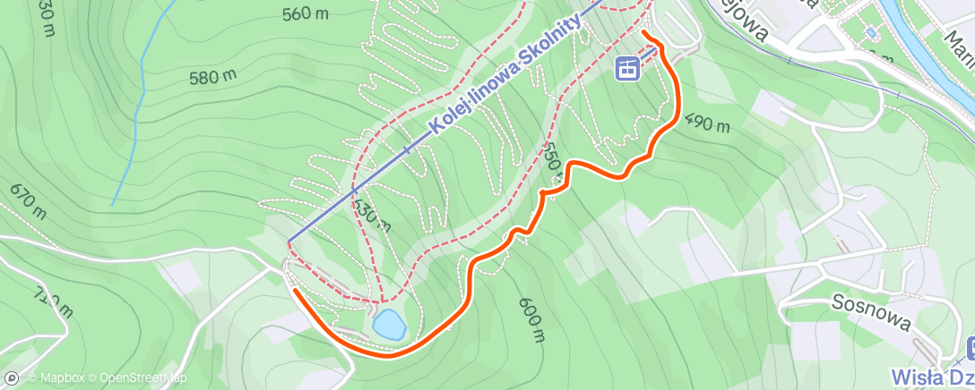 Map of the activity, Afternoon Mountain Bike Ride