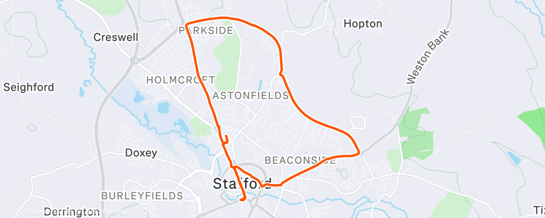 Map of the activity, Finding a new love for night running 🤍💫🎄