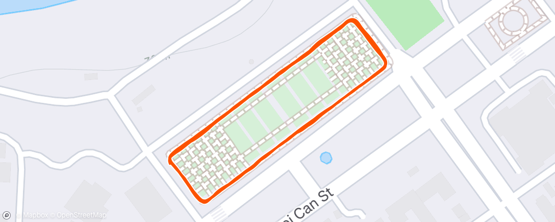 Map of the activity, Evening Walk