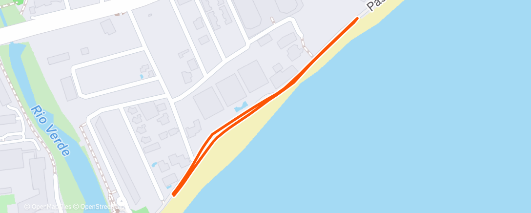 Map of the activity, Course à pied le matin