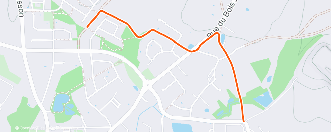 Карта физической активности (J29 - Jog #2)