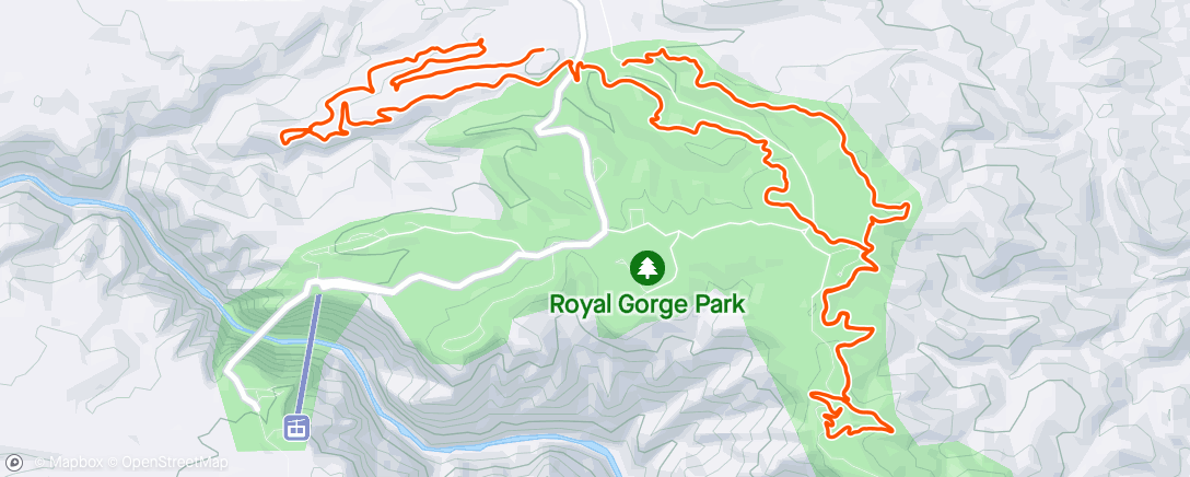 アクティビティ「Gorge lap」の地図