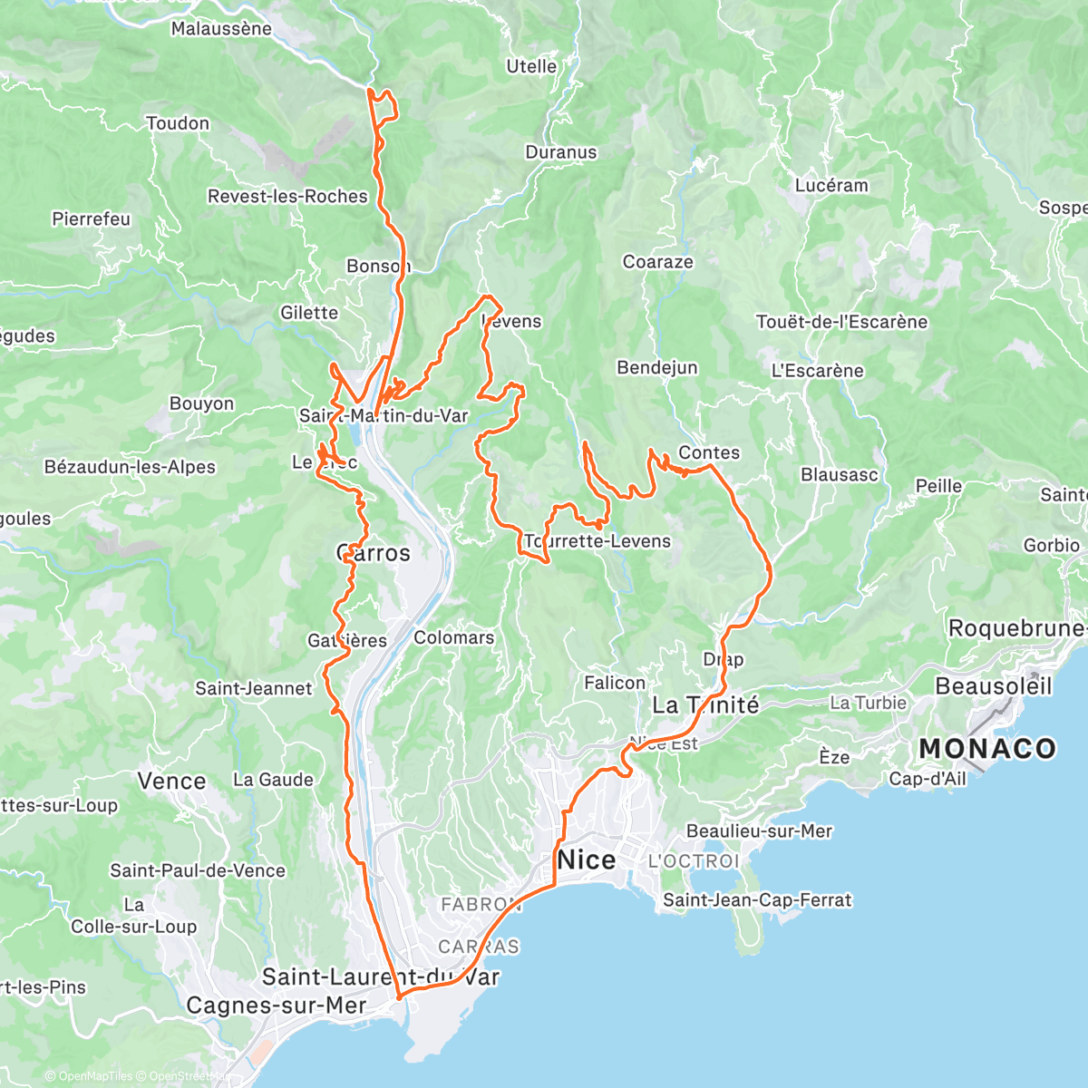 Map of the activity, Training Camp 🇨🇵 - Day 3