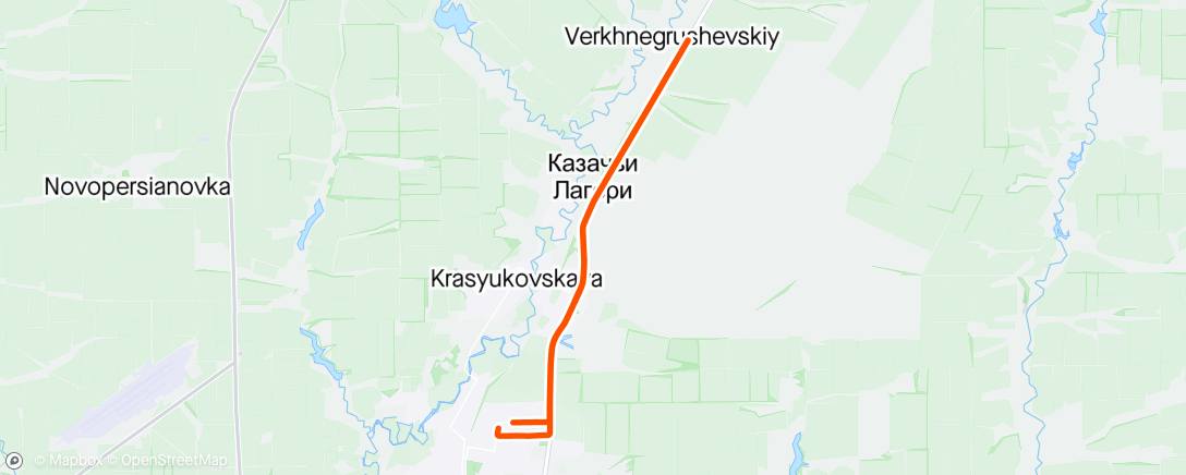Map of the activity, Гравийный велозаезд (утро)