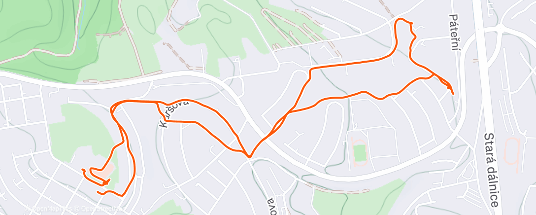 Map of the activity, Lunch Walk