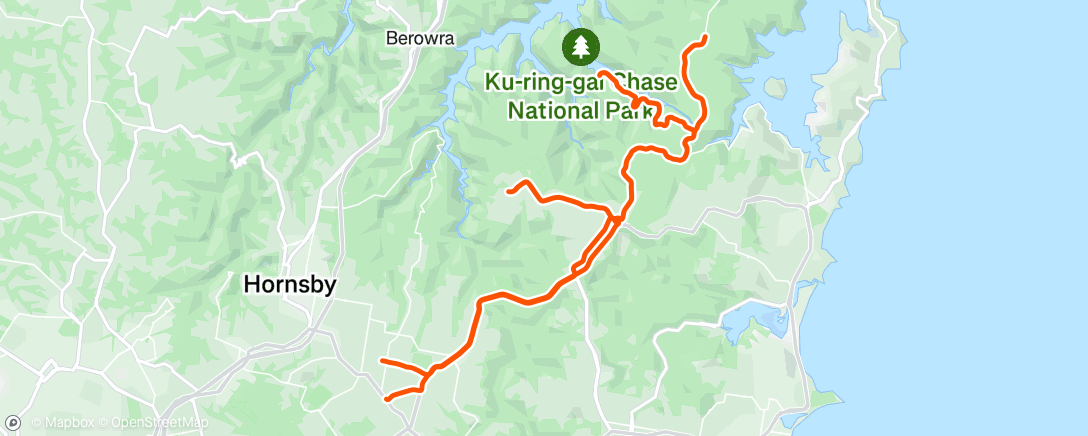 Mappa dell'attività Cycling
