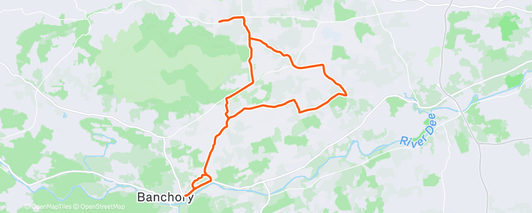 Карта физической активности (Lunch Ride)