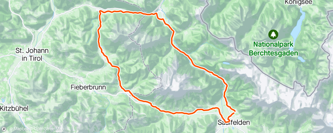 Map of the activity, Gravel Runde