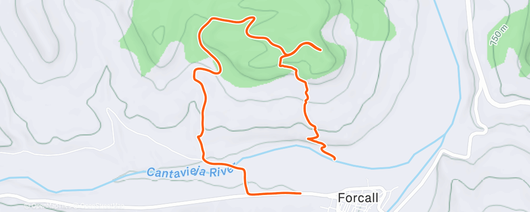 Map of the activity, Lunch Trail Run. Volteta Sant Marc. 🏃🏞️🐐