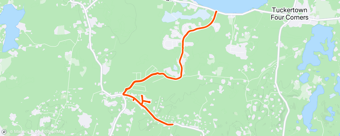 Map of the activity, Evening Cruiser