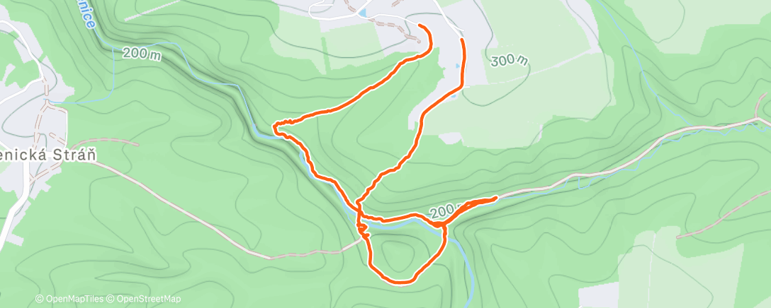 Map of the activity, Afternoon Walk