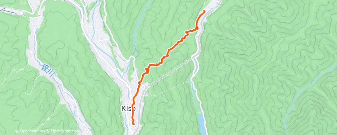Map of the activity, 鳥居峠 朝のハイキング