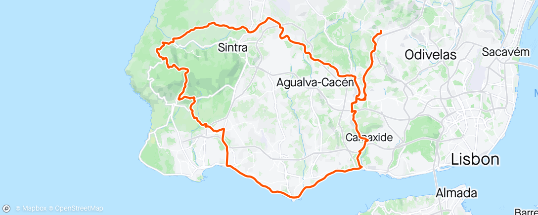 アクティビティ「Passeio por Sintra com o amigo Paulo」の地図