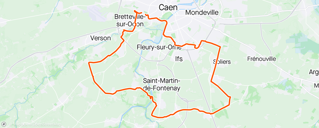 Map of the activity, Gravel le midi