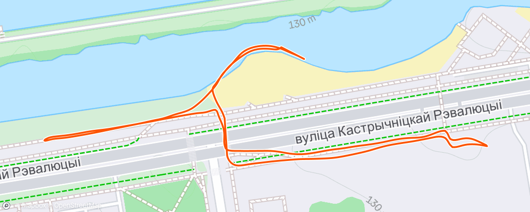 Map of the activity, Утренний забег