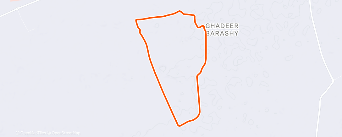 Map of the activity, MyWhoosh - 20min Tempo w/15sec Accelerations