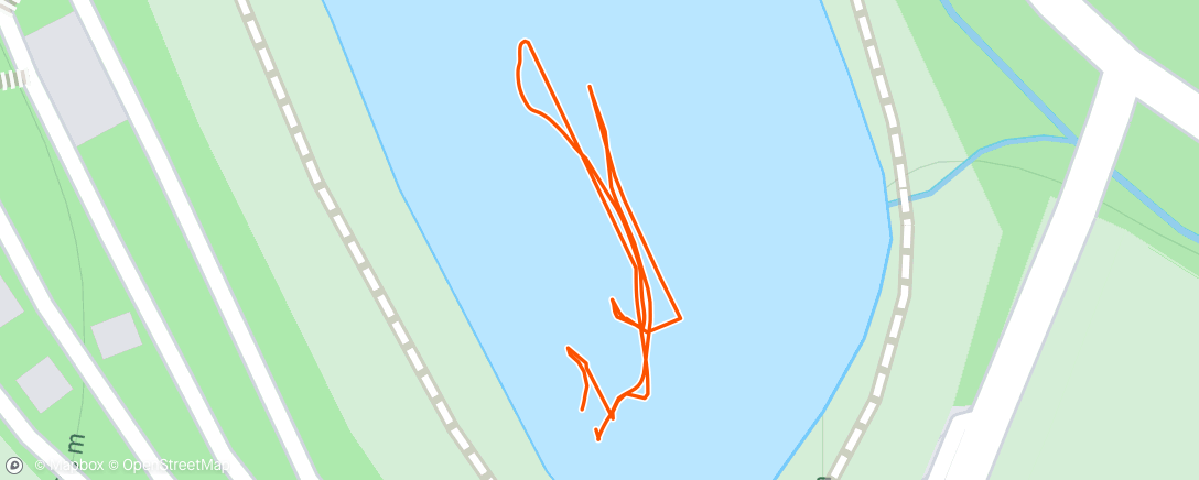 Map of the activity, Morning Swim