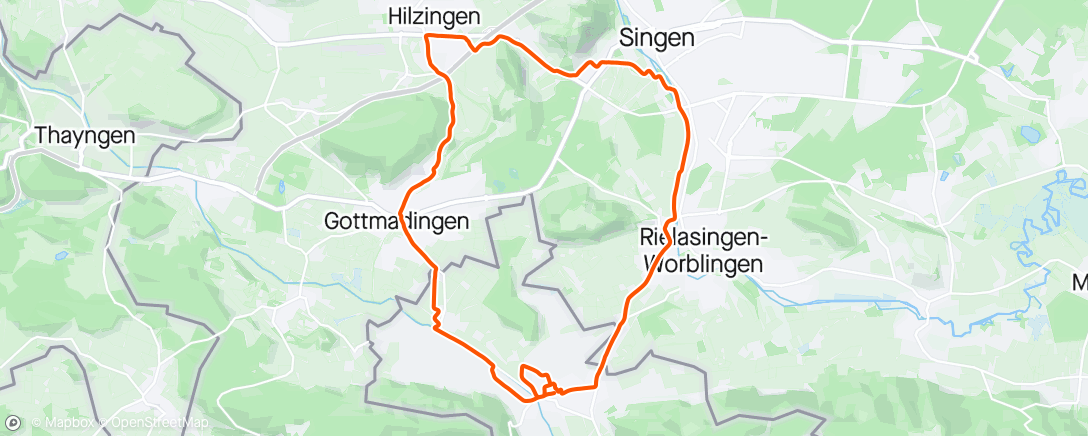 Map of the activity, Abendlauf