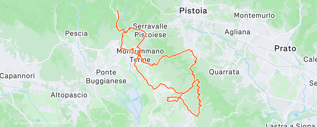 Карта физической активности (Morning Ride)