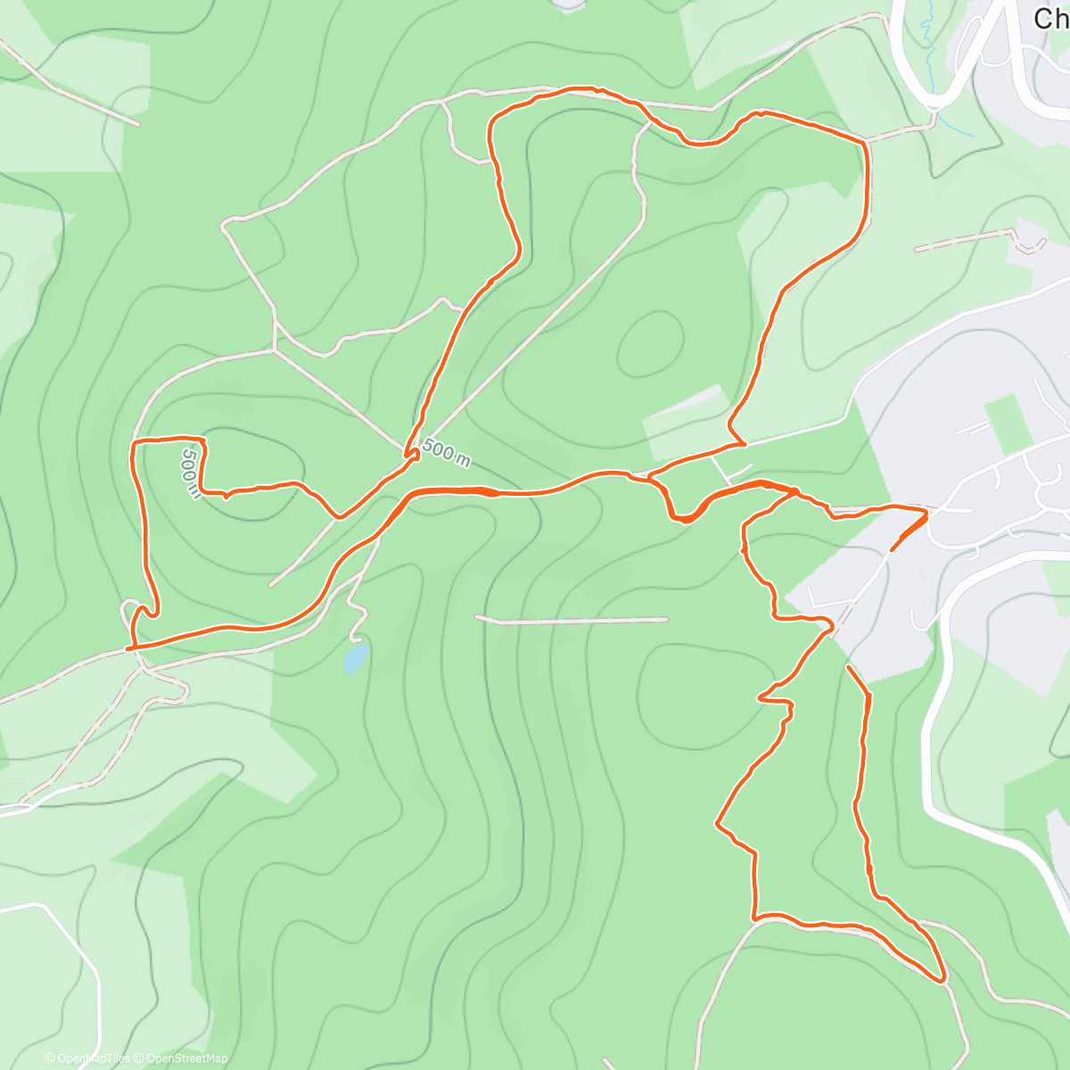 Map of the activity, Vtt pluie