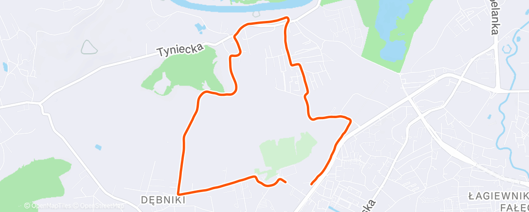 Map of the activity, Afternoon Walk