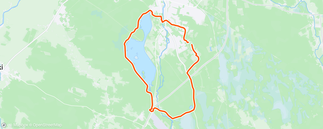 Map of the activity, Morning Gravel Ride